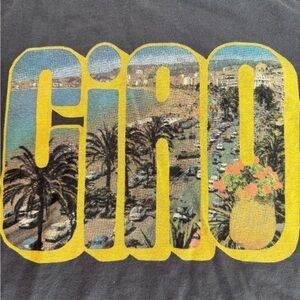 MOTHER Graphic Tee with 'Ciao' Print